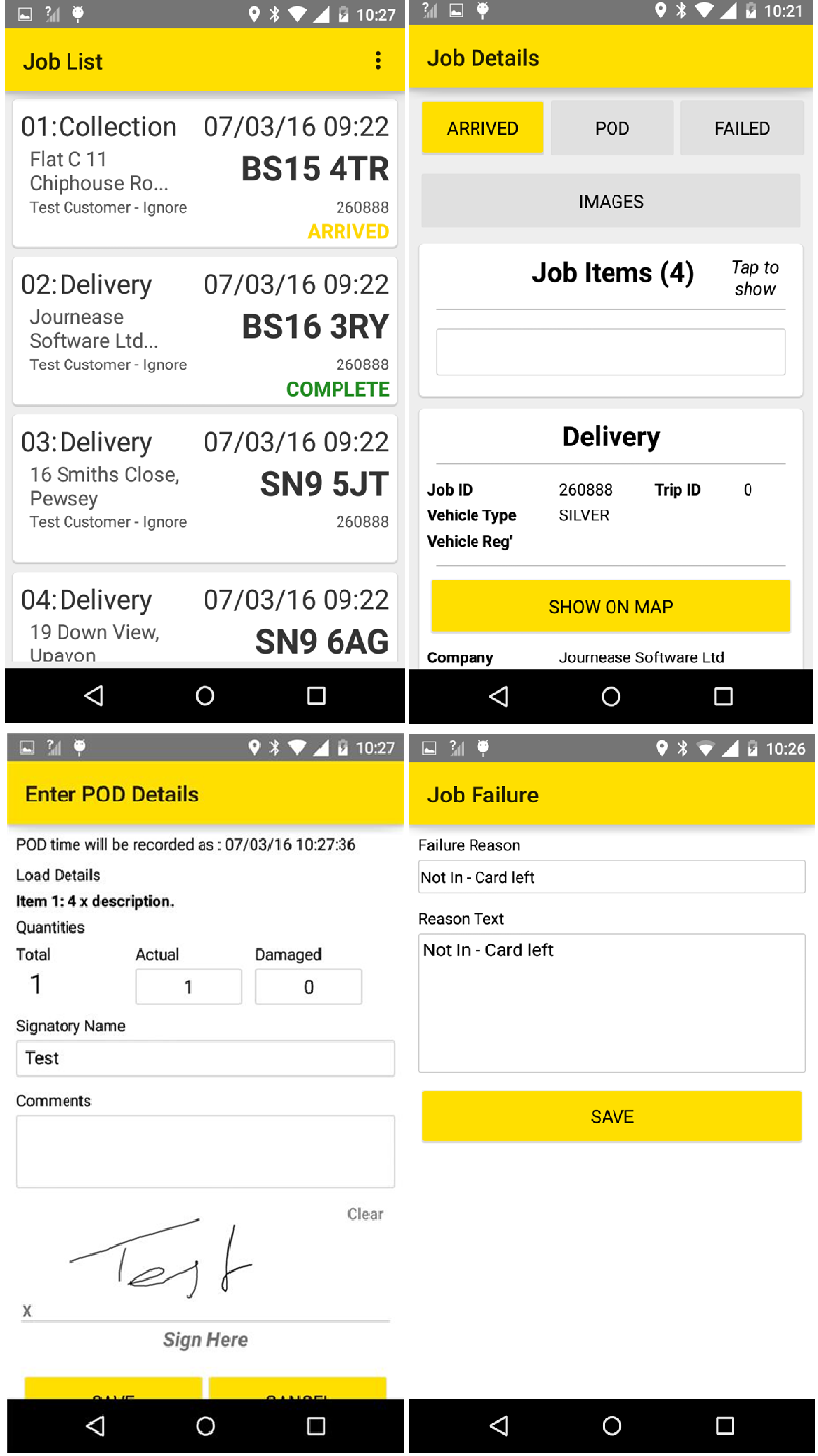 Proof of delivery software and driver tracking app for UK couriers